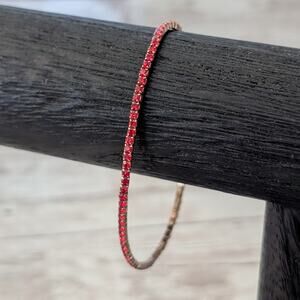 Thin Red Stretch Bracelet - Some Condition Issues